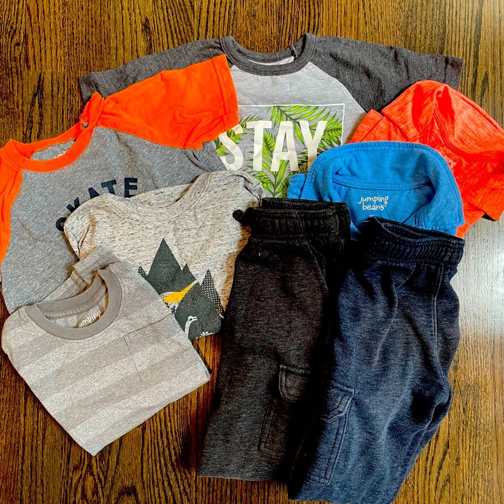 5T Jumping Beans Clothes (6 shirts/2pants)